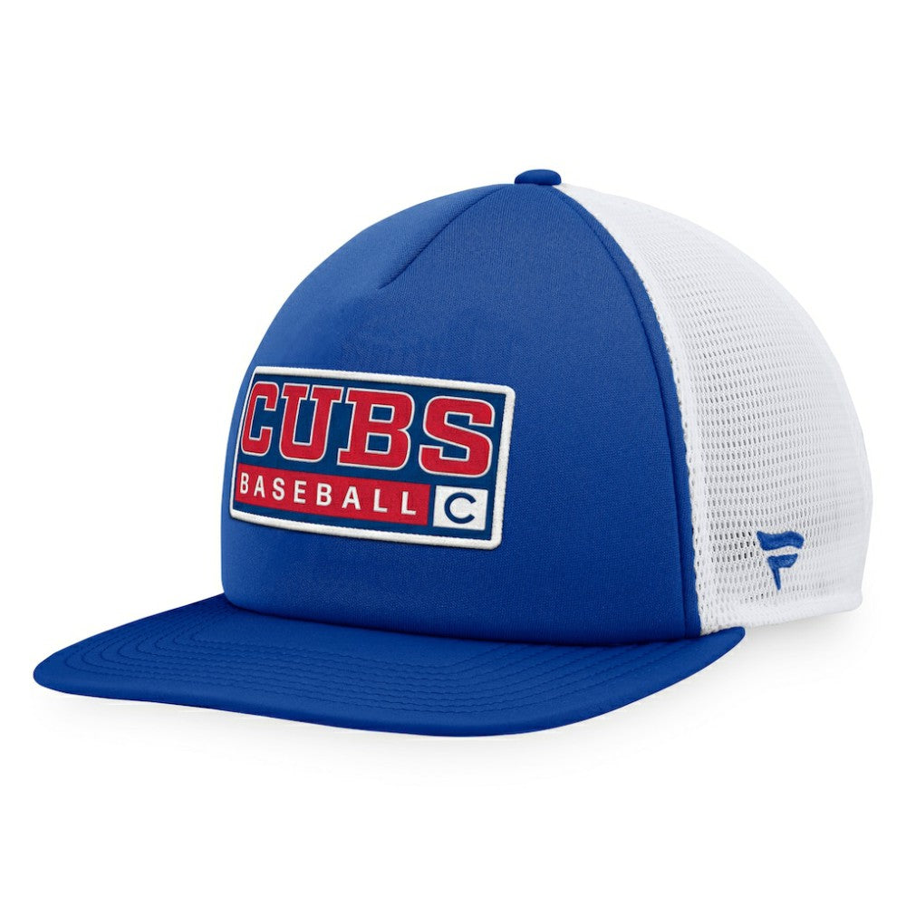 Chicago Cubs Majestic Foam Trucker Snapback Hat - MLB