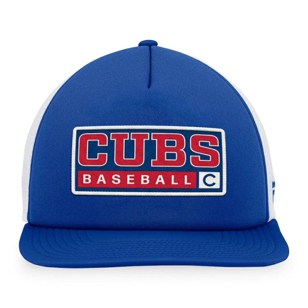 Chicago Cubs Majestic Foam Trucker Snapback Hat - MLB
