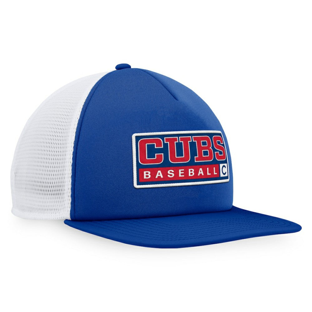 Chicago Cubs Majestic Foam Trucker Snapback Hat - MLB