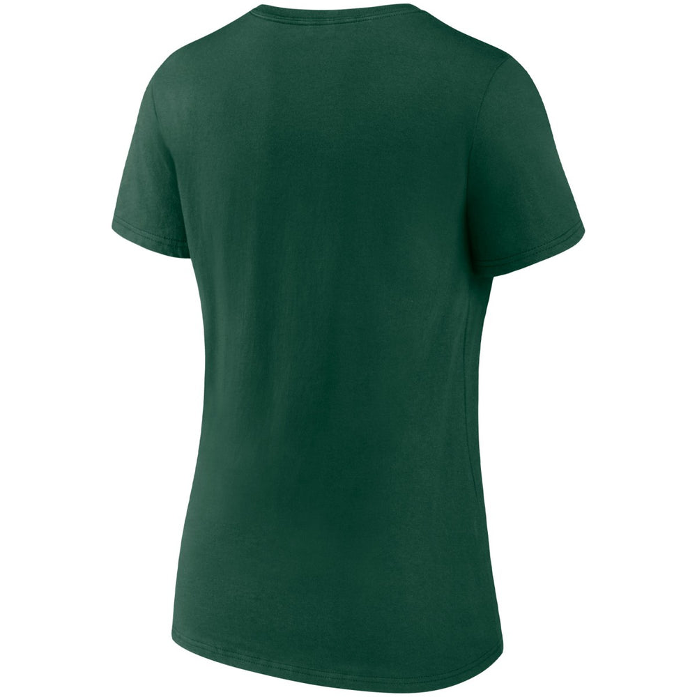 Milwaukee Bucks Women's Hometown Collection Brew City V-Neck T-Shirt Hunter Green - NBA
