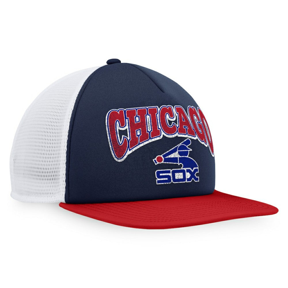 Chicago White Sox Fanatics Heritage Foam Front Trucker Snapback Hat - MLB