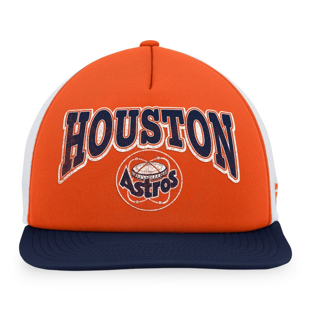 Houston Astros Fanatics Heritage Foam Front Trucker Snapback Hat - MLB