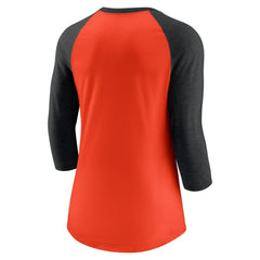 San Francisco Giants Nike Women's Next Up Tri-Blend Raglan 3/4-Sleeve T-Shirt - MLB