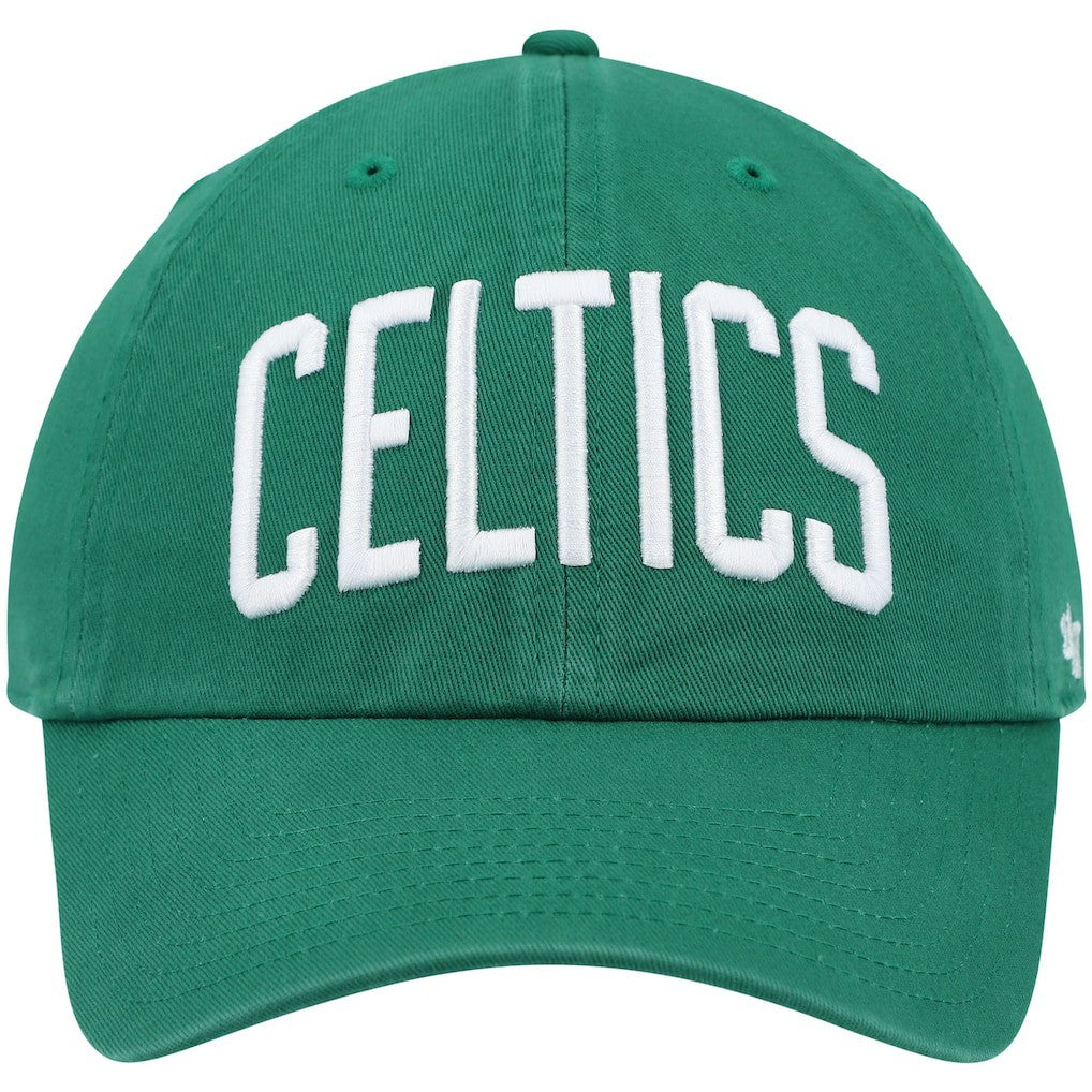 Boston Celtics '47 Clean Up Wordmark Adjustable Hat Kelly Green - NBA