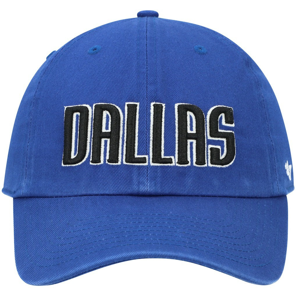 Dallas Mavericks '47 Clean Up Wordmark Adjustable Hat Royal - NBA