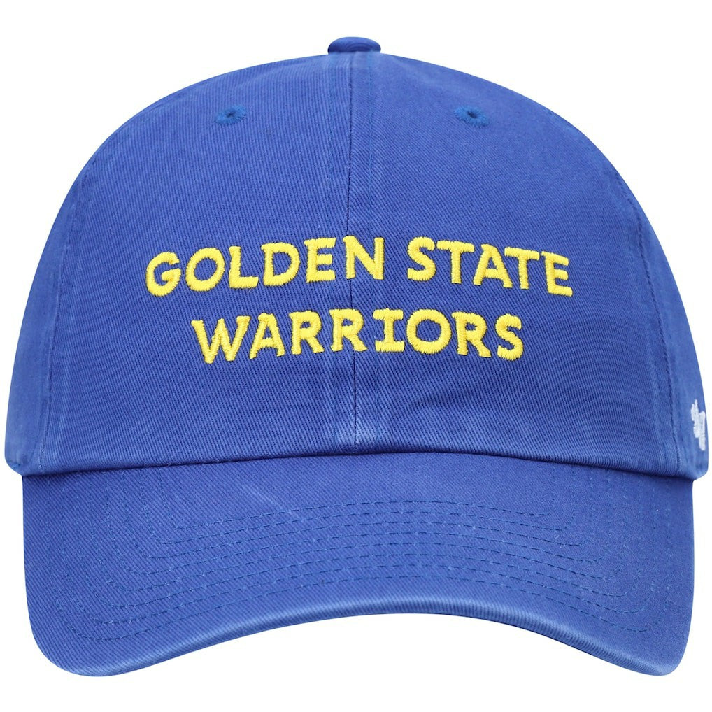 Golden State Warriors '47 Clean Up Wordmark Adjustable Hat Royal - NBA