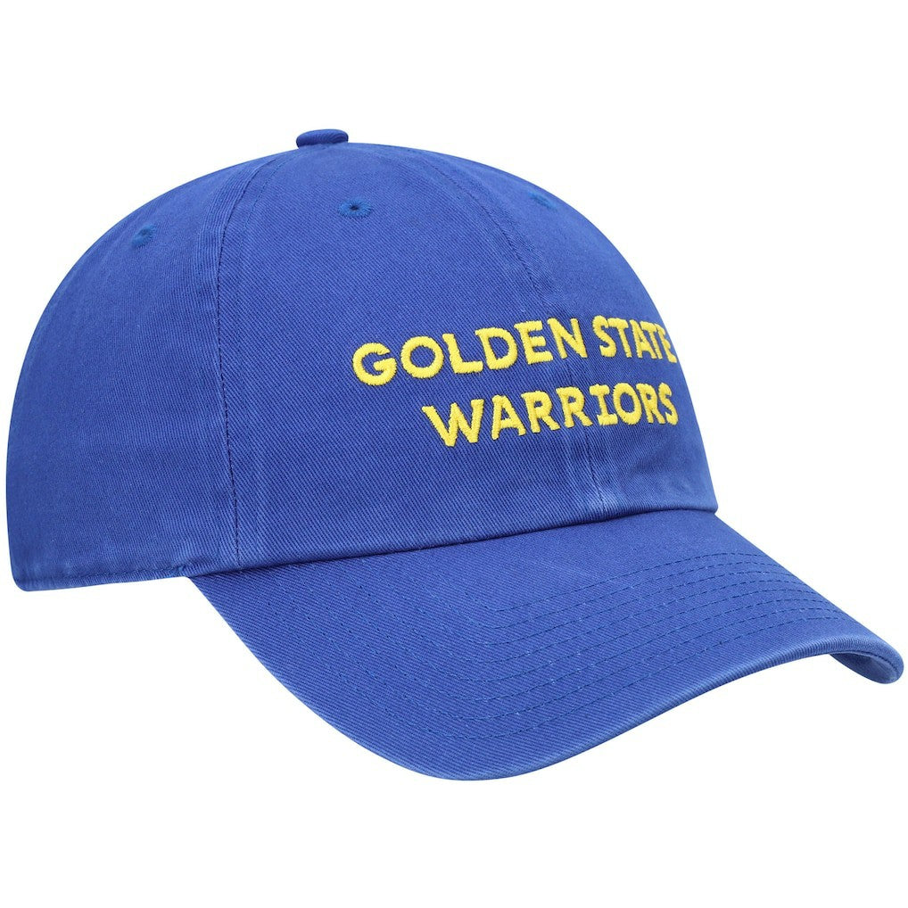 Golden State Warriors '47 Clean Up Wordmark Adjustable Hat Royal - NBA