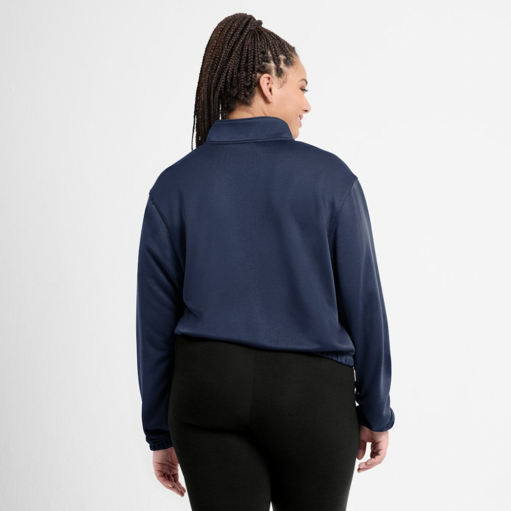 Chicago White Sox Nike Women's Rewind Splice Half-Zip Semi-Cropped Bubble Hem Sweatshirt - MLB
