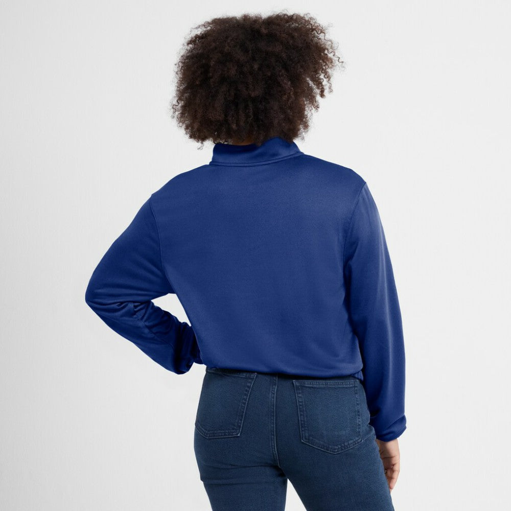 St. Louis Cardinals Nike Women's Rewind Splice Half-Zip Semi-Cropped Bubble Hem Sweatshirt - MLB