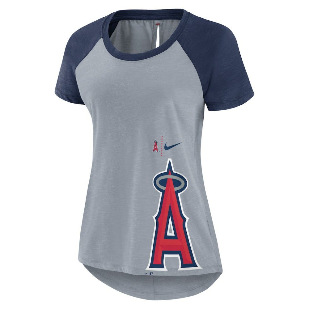 Los Angeles Angels Nike Women's Summer Breeze Raglan Fashion T-Shirt - MLB