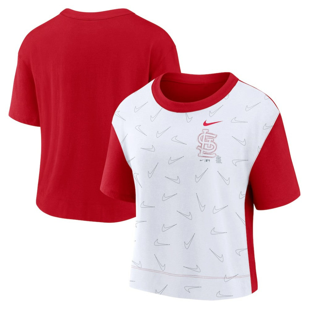 St. Louis Cardinals Nike Women's Line Up High Hip Fashion T-Shirt - MLB