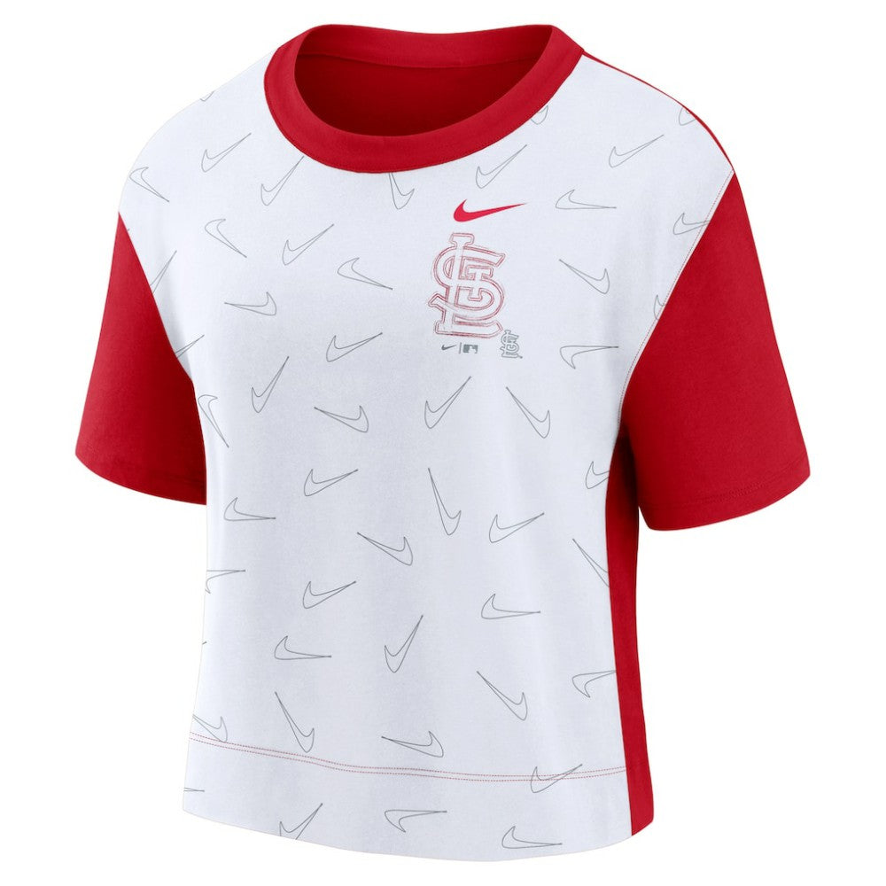 St. Louis Cardinals Nike Women's Line Up High Hip Fashion T-Shirt - MLB