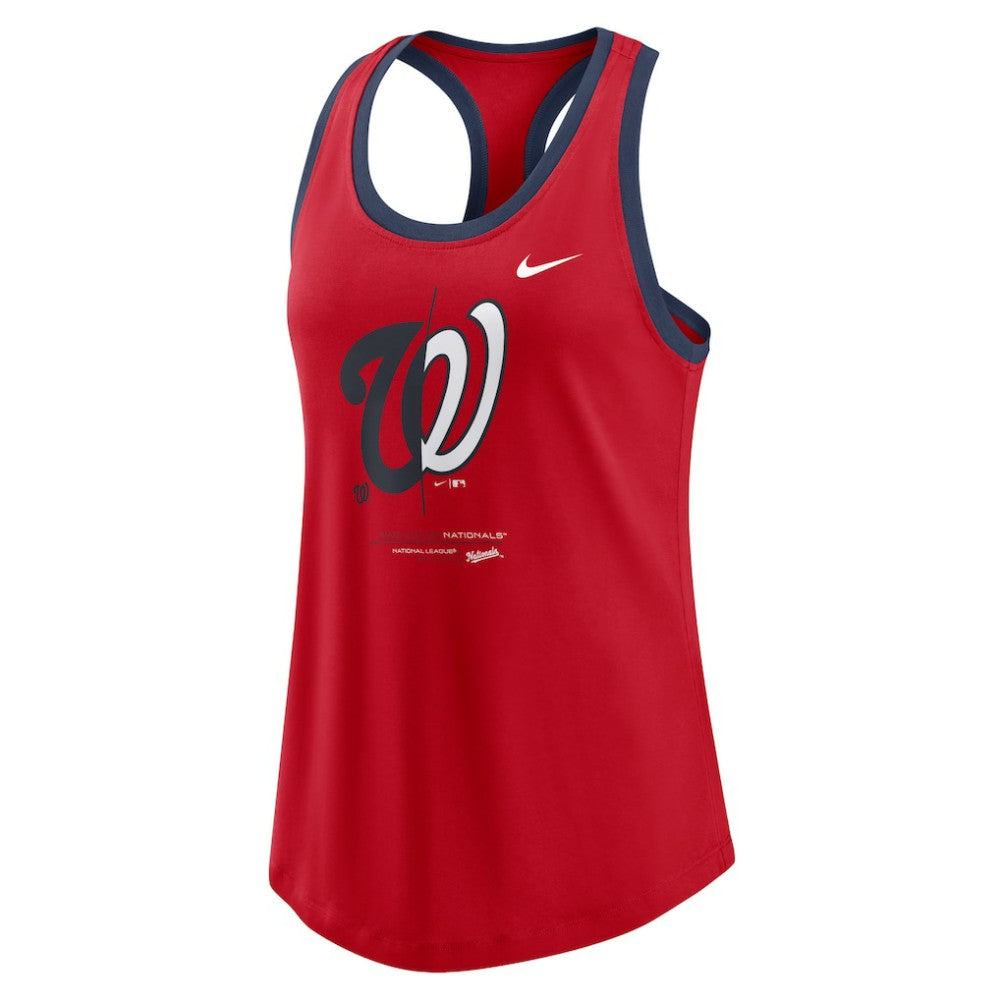 Washington Nationals Nike Women's Tech Tri-Blend Tank Top - MLB