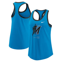 Miami Marlins Nike Women's Tech Tri-Blend Tank Top - MLB