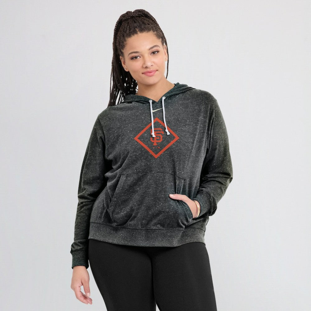 San Francisco Giants Nike Women's Diamond Icon Gym Vintage Lightweight Hooded Top - MLB