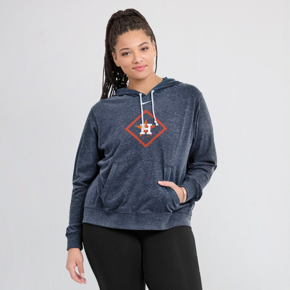 Houston Astros Nike Women's Diamond Icon Gym Vintage Lightweight Hooded Top - MLB