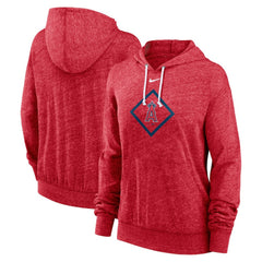 Los Angeles Angels Nike Women's Diamond Icon Gym Vintage Lightweight Hooded Top - MLB