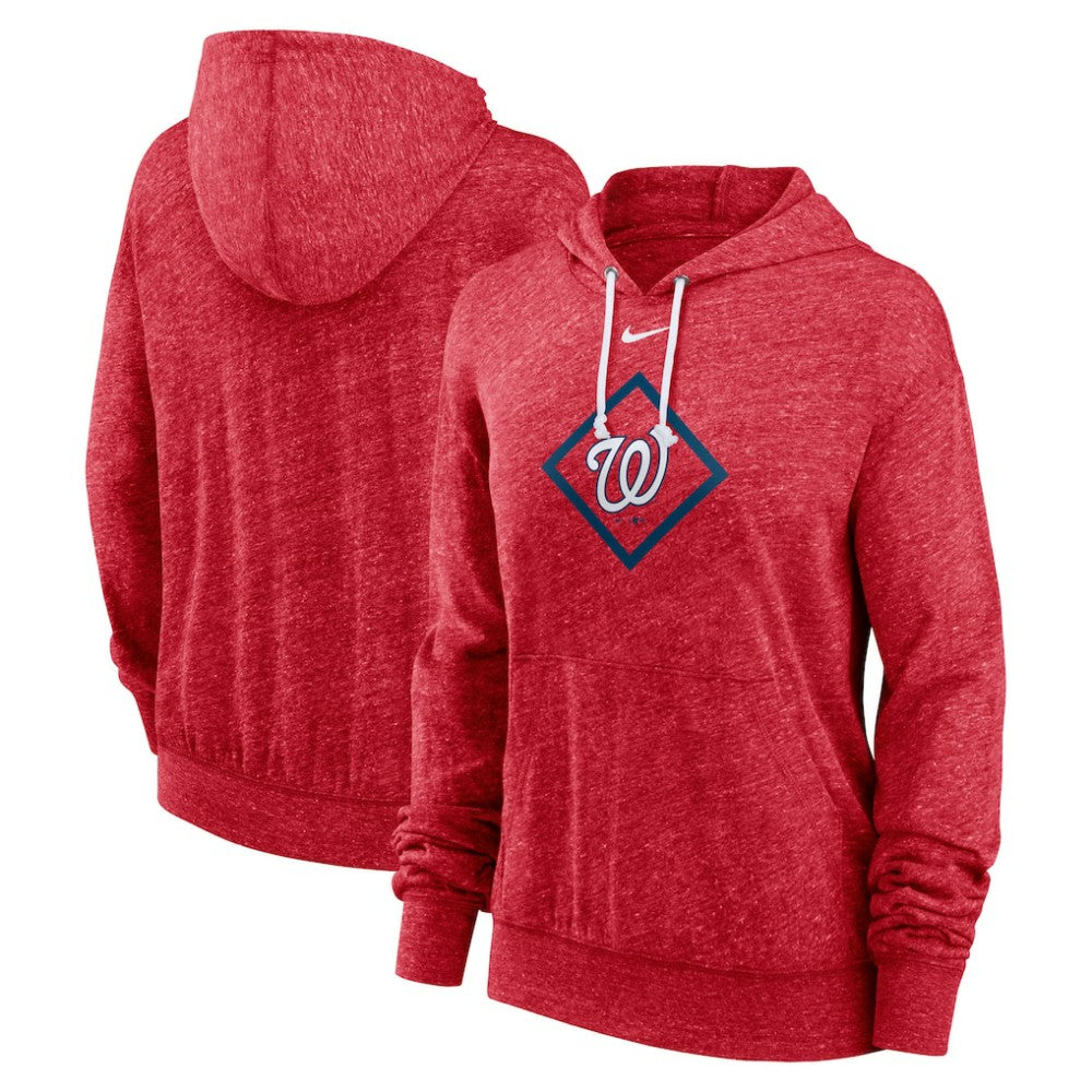 Washington Nationals Nike Women's Diamond Icon Gym Vintage Lightweight Hooded Top - MLB