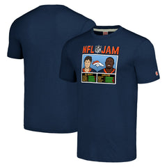 John Elway & Terrell Davis Denver Broncos Homage Unisex NFL Jam Retired Tri-Blend T-Shirt Navy | NFL
