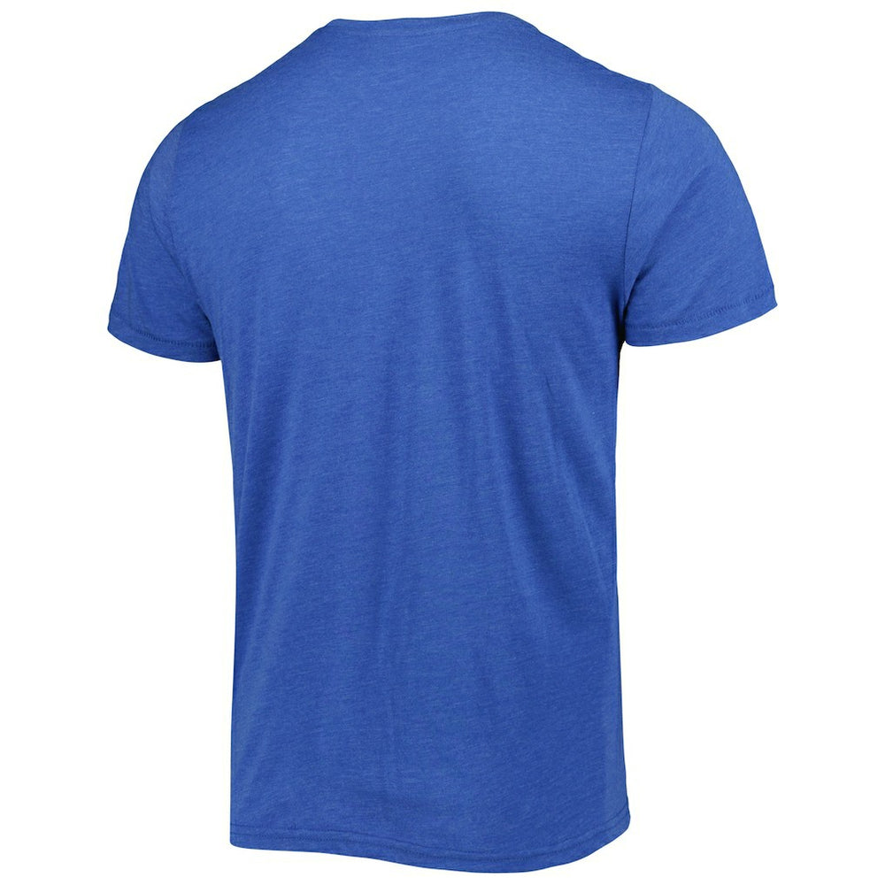 Josh Allen Buffalo Bills Homage Unisex NFL Blitz Player Tri-Blend T-Shirt Heathered Heather Royal | NFL