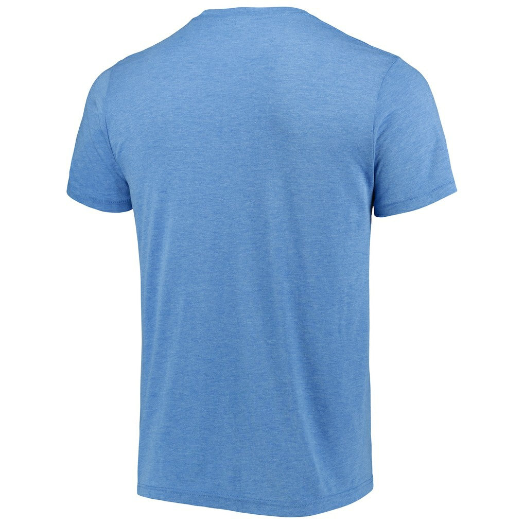 Jonathan Taylor Indianapolis Colts Homage Unisex NFL Blitz Player Tri-Blend T-Shirt Heathered Heather Royal | NFL