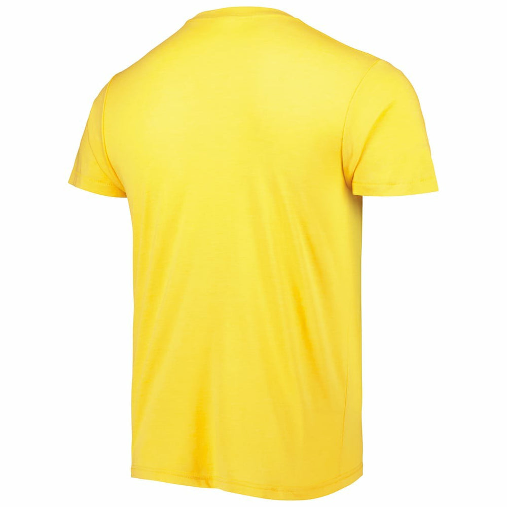 Justin Herbert Los Angeles Chargers Homage Unisex NFL Blitz Player Tri-Blend T-Shirt Heather Gold | NFL