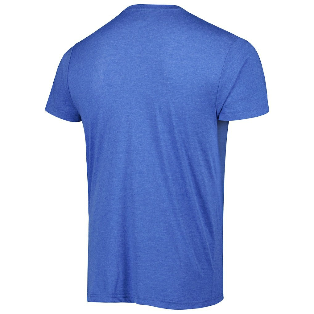 Aaron Donald Los Angeles Rams Homage Unisex NFL Blitz Player Tri-Blend T-Shirt Heather Royal | NFL