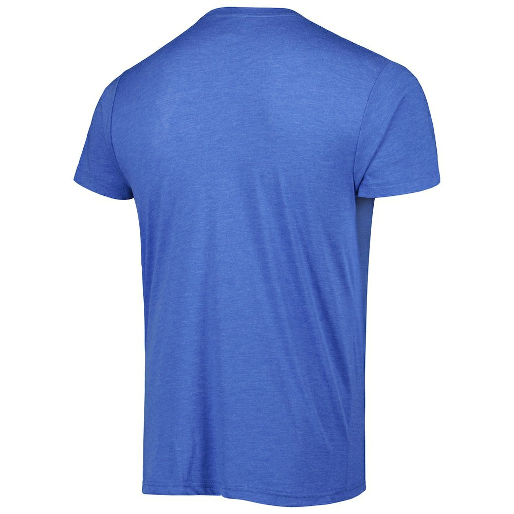 Aaron Donald Los Angeles Rams Homage Unisex NFL Blitz Player Tri-Blend T-Shirt Heather Royal | NFL