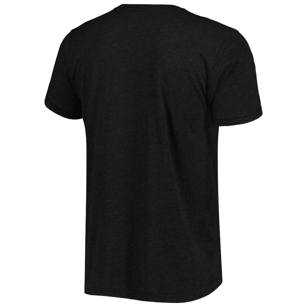 Deion Sanders Atlanta Falcons Homage Unisex NFL Blitz Retired Player Tri-Blend T-Shirt Heathered Heather Black | NFL