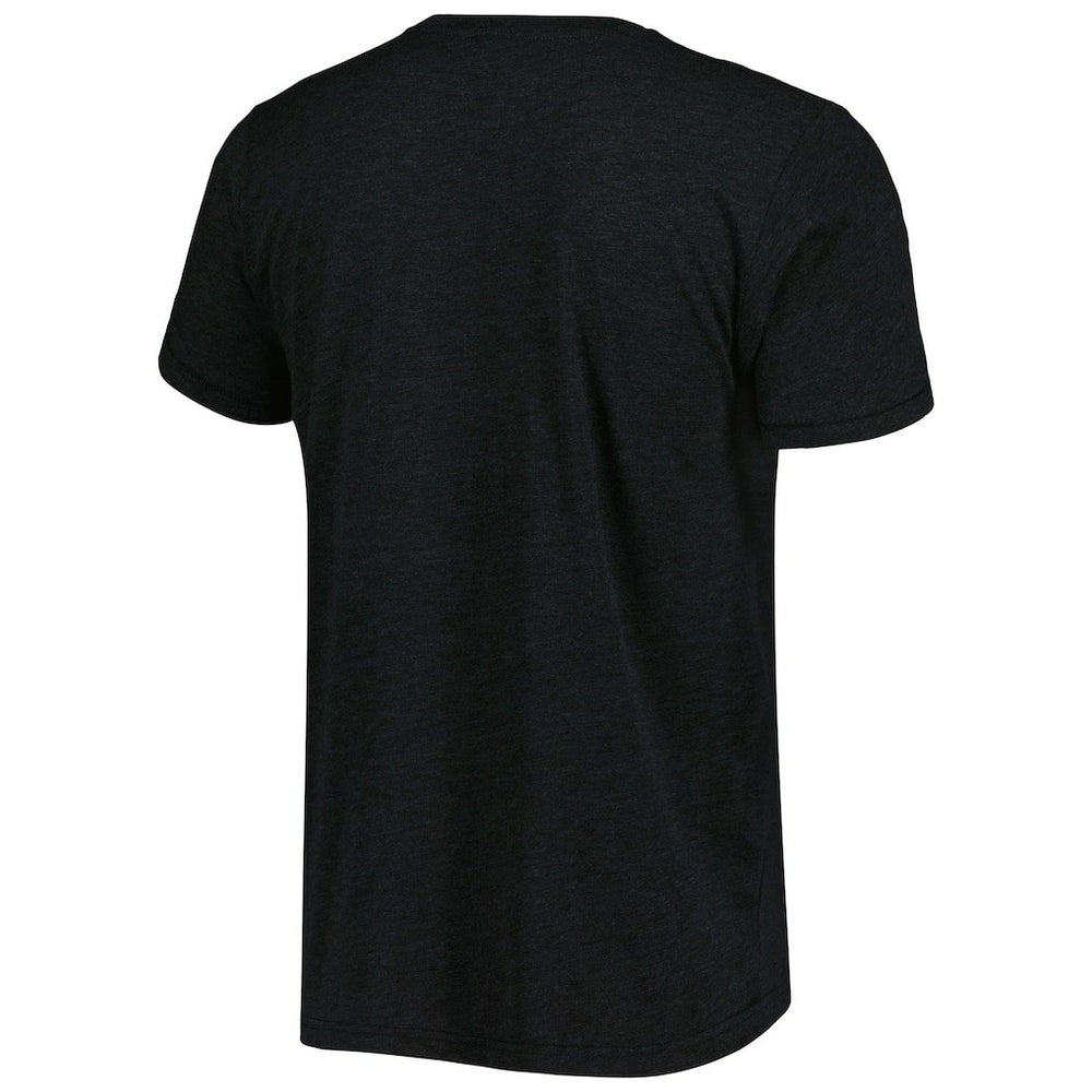 Deion Sanders Atlanta Falcons Homage Unisex NFL Blitz Retired Player Tri-Blend T-Shirt Heathered Heather Black | NFL