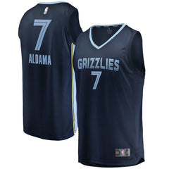 Santi Aldama Memphis Grizzlies Fast Break Replica Jersey Icon Edition Navy - NBA