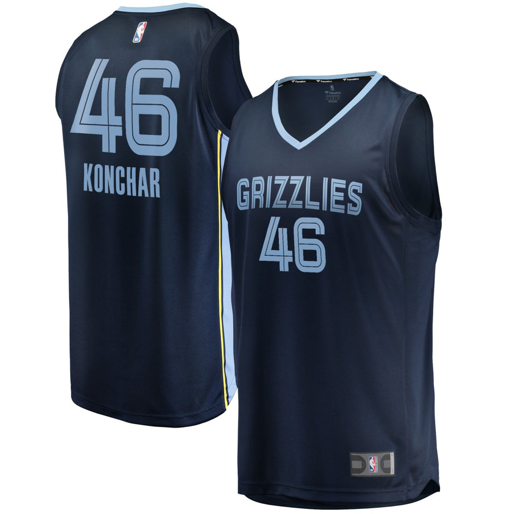John Konchar Memphis Grizzlies Fast Break Replica Jersey Icon Edition Navy - NBA
