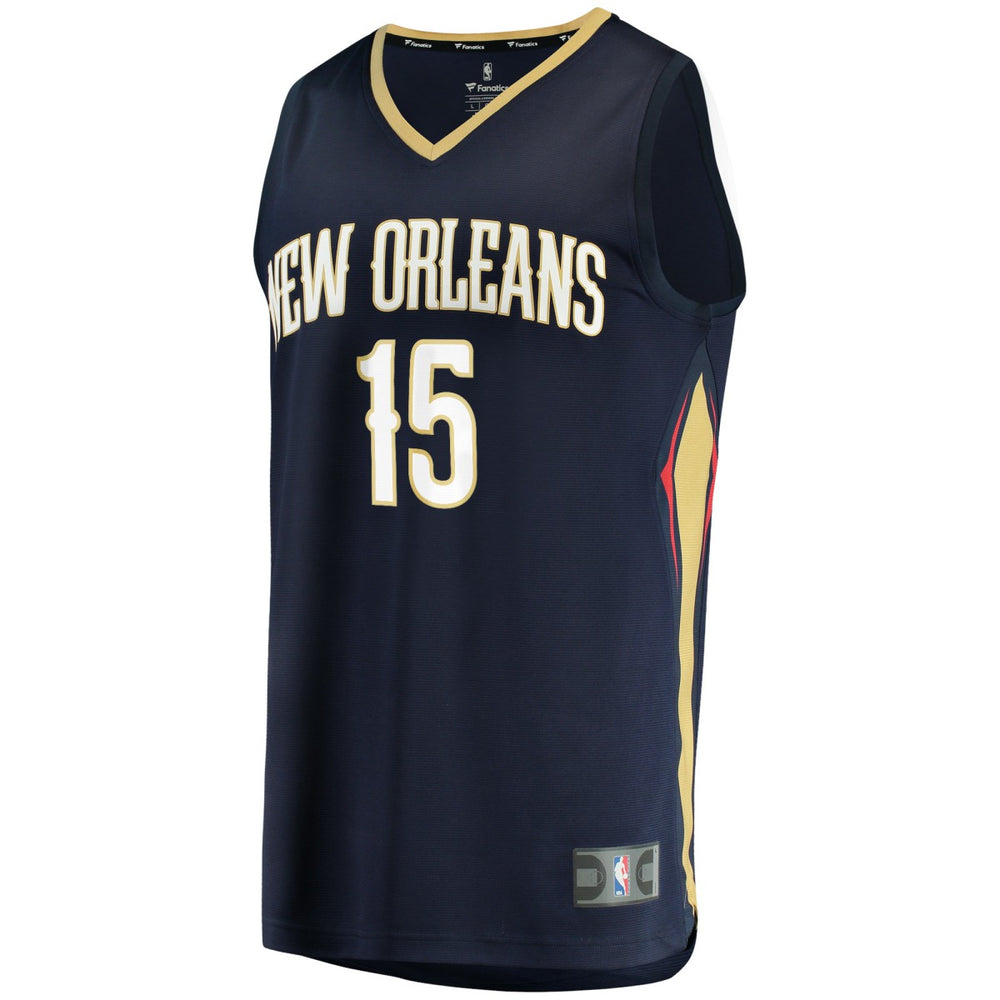 Jose Alvarado New Orleans Pelicans Fast Break Replica Jersey Icon Edition Navy - NBA