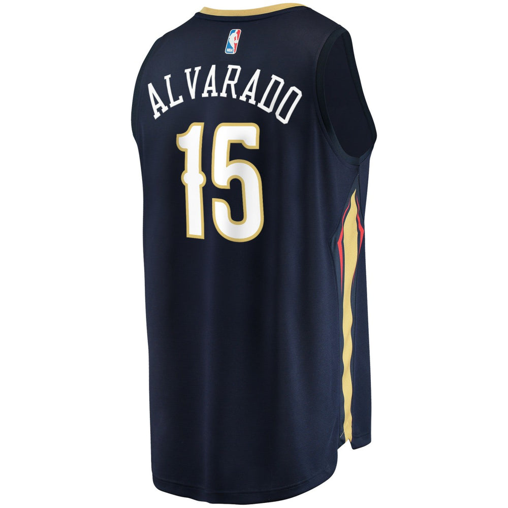 Jose Alvarado New Orleans Pelicans Fast Break Replica Jersey Icon Edition Navy - NBA
