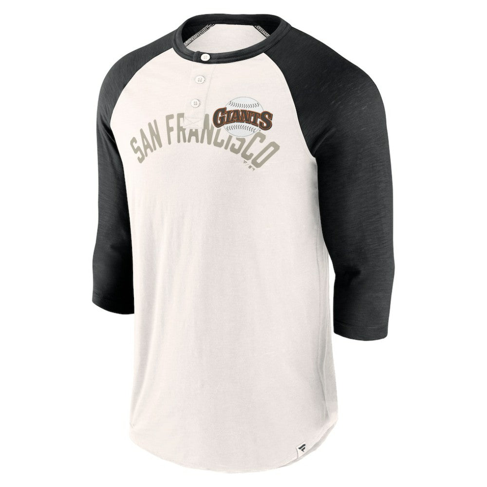 San Francisco Giants Fanatics Backdoor Slider Raglan 3/4-Sleeve T-Shirt - MLB