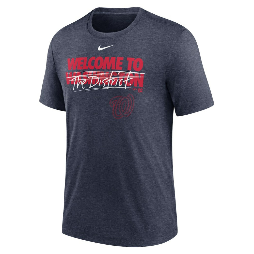 Washington Nationals Nike Home Spin Tri-Blend T-Shirt - MLB