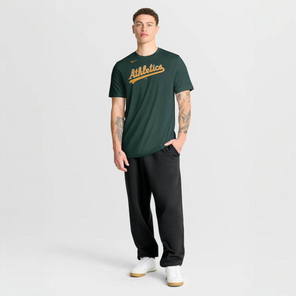 Athletics Nike New Legend Wordmark Dri-FIT T-Shirt - MLB