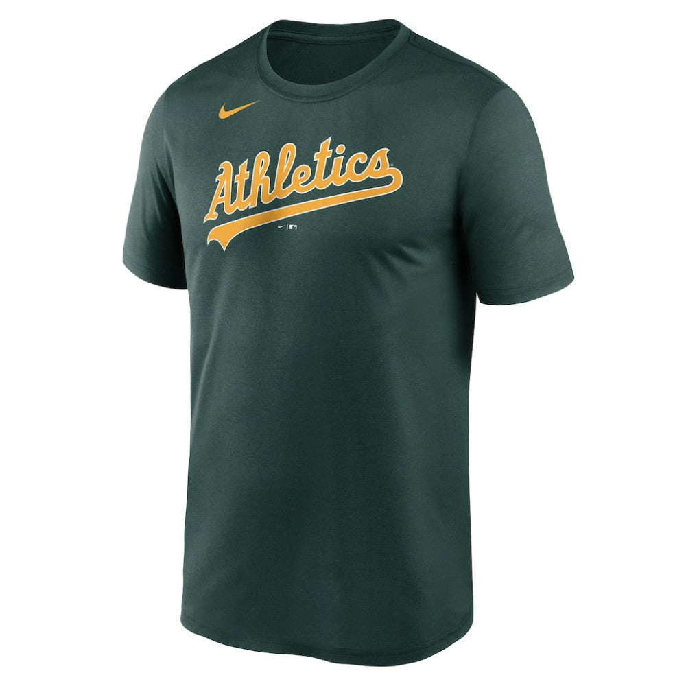 Athletics Nike New Legend Wordmark Dri-FIT T-Shirt - MLB