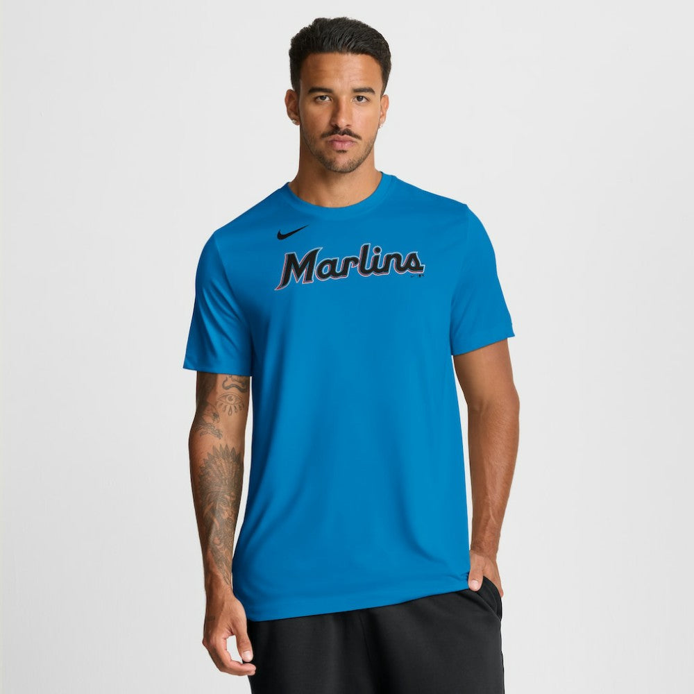 Miami Marlins Nike New Legend Wordmark Dri-FIT T-Shirt - MLB