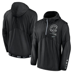Chicago Cubs Nike Authentic Night Game Performance Half-Zip Windbreaker - MLB