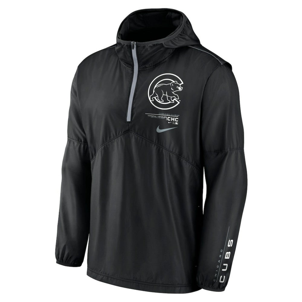 Chicago Cubs Nike Authentic Night Game Performance Half-Zip Windbreaker - MLB