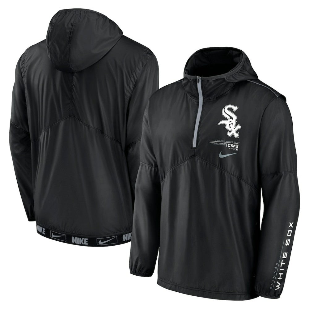 Chicago White Sox Nike Authentic Night Game Performance Half-Zip Windbreaker - MLB