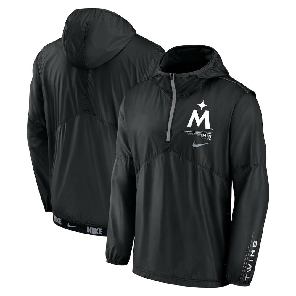 Minnesota Twins Nike Authentic Night Game Performance Half-Zip Windbreaker - MLB