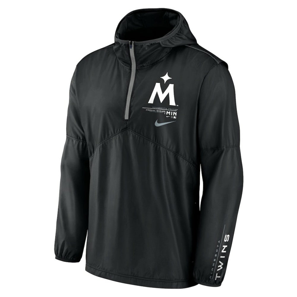 Minnesota Twins Nike Authentic Night Game Performance Half-Zip Windbreaker - MLB