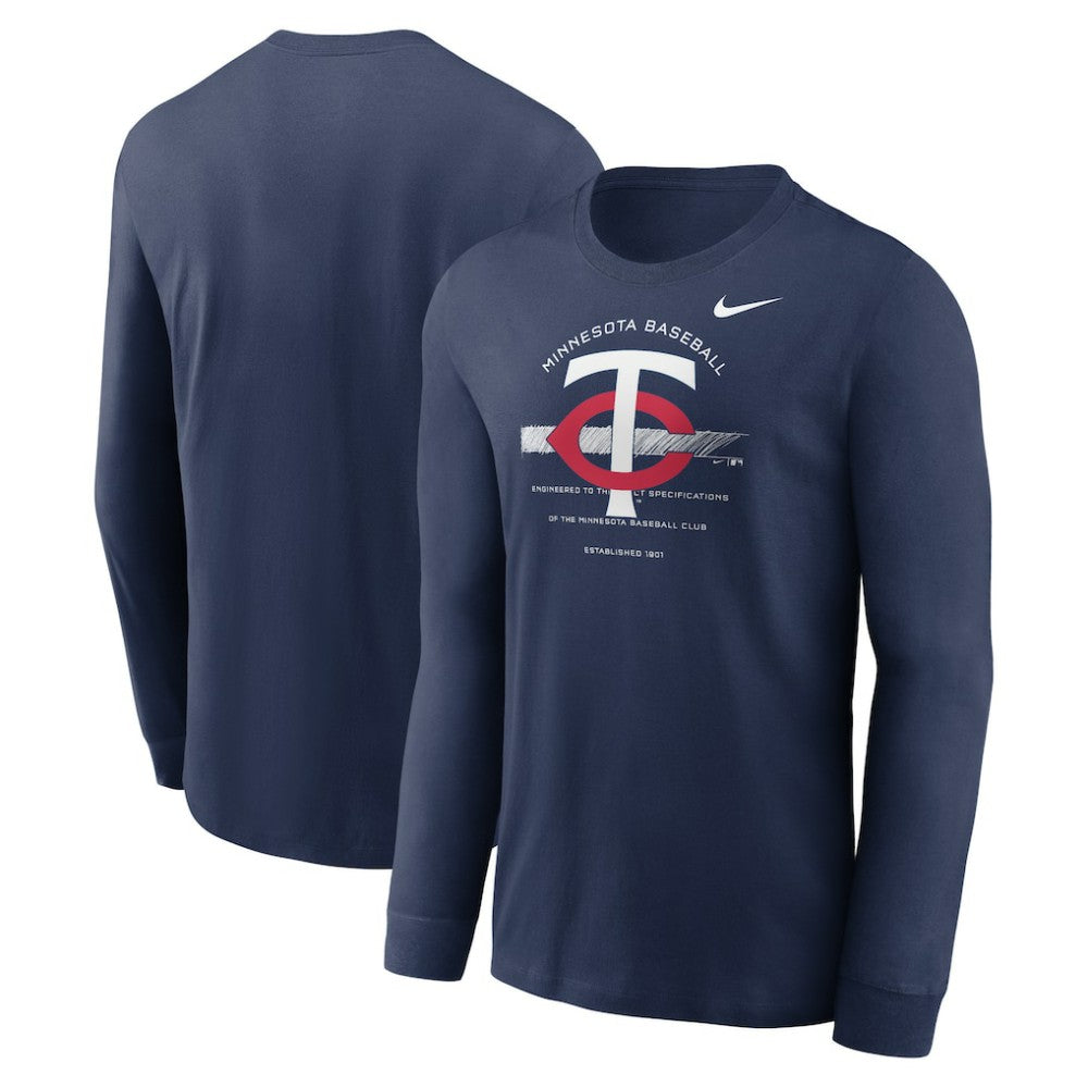Minnesota Twins Nike Over Arch Performance Long Sleeve T-Shirt - MLB