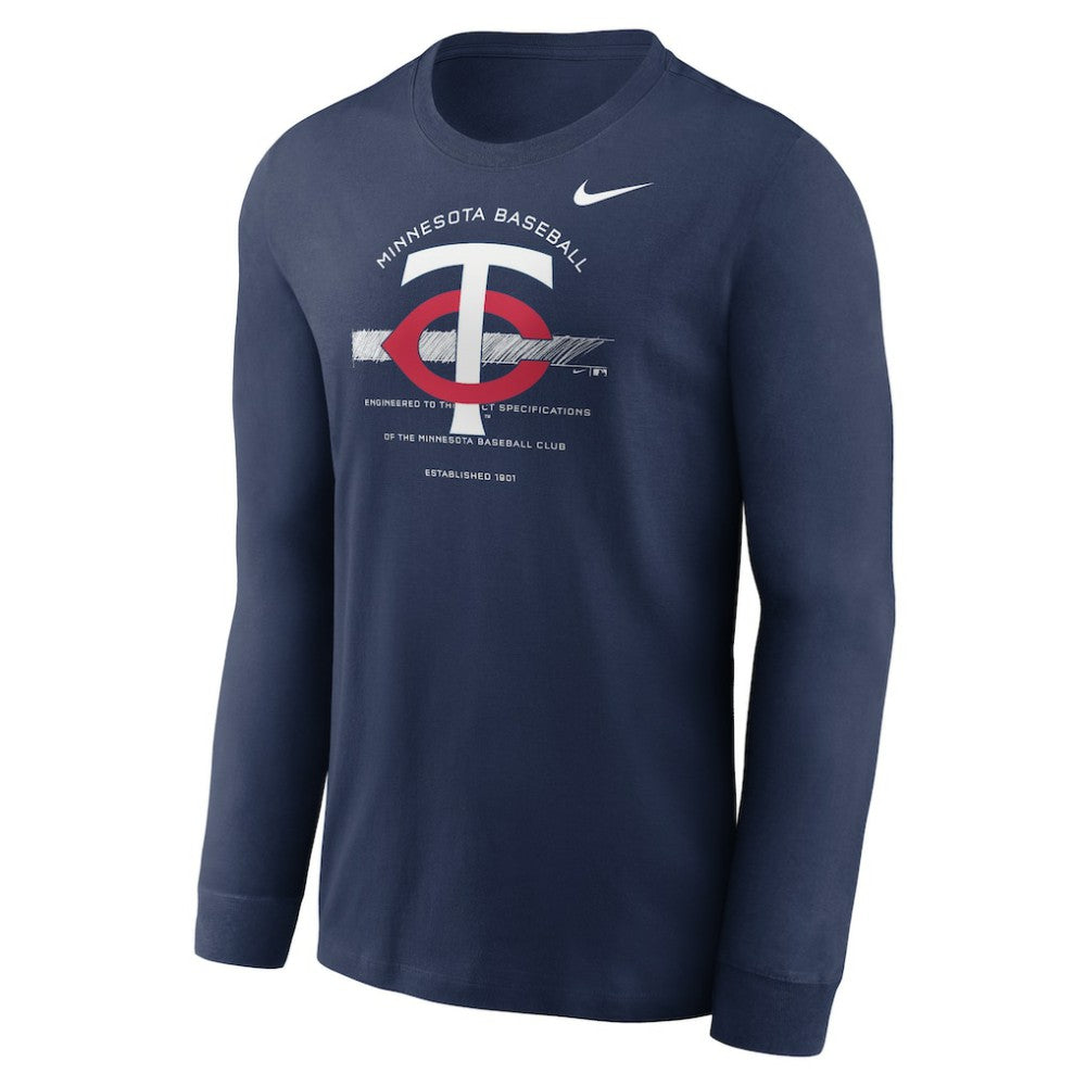 Minnesota Twins Nike Over Arch Performance Long Sleeve T-Shirt - MLB