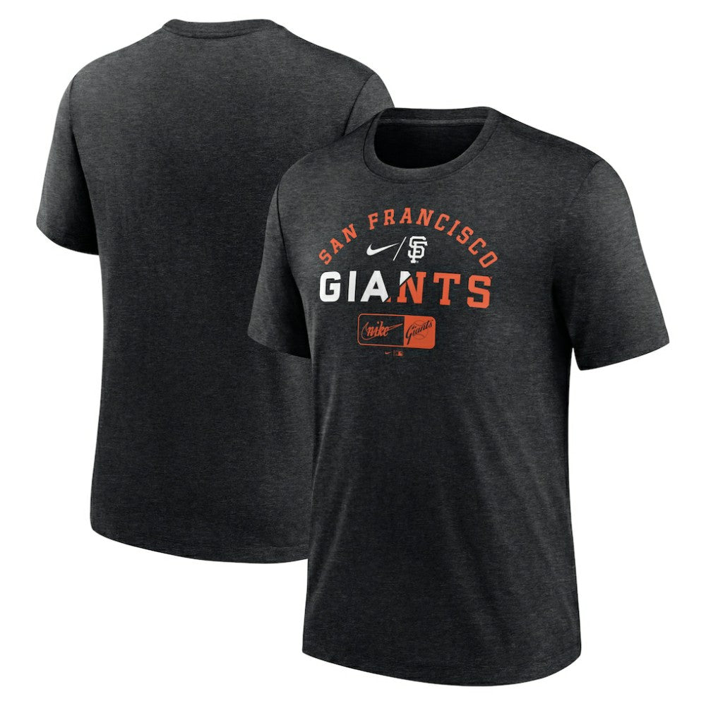 San Francisco Giants Nike Rewind Review Slash Tri-Blend T-Shirt - MLB
