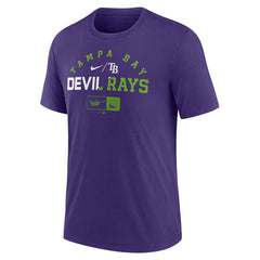 Tampa Bay Rays Nike Rewind Review Slash Tri-Blend T-Shirt - MLB