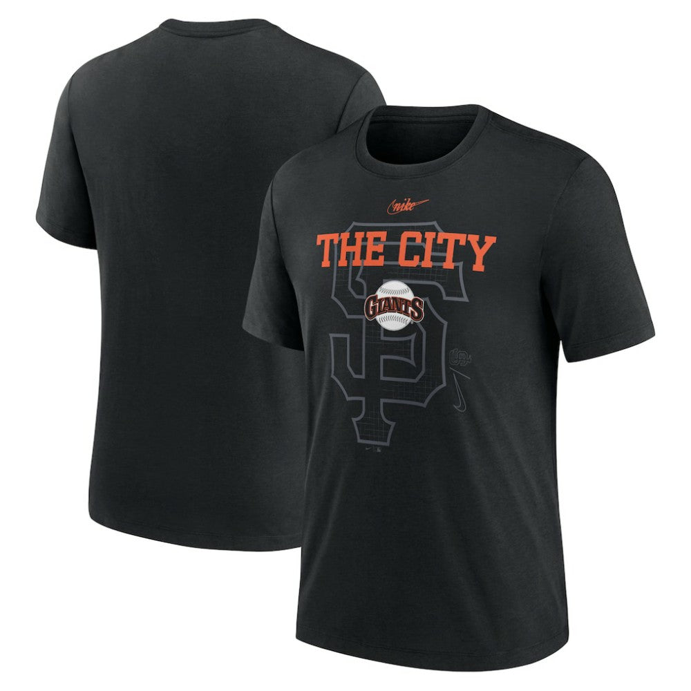 San Francisco Giants Nike Rewind Retro Tri-Blend T-Shirt - MLB