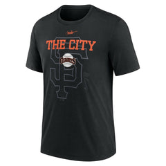San Francisco Giants Nike Rewind Retro Tri-Blend T-Shirt - MLB